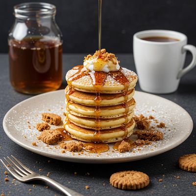 Canadian Maple Cookie Crumbs Mini Pancakes